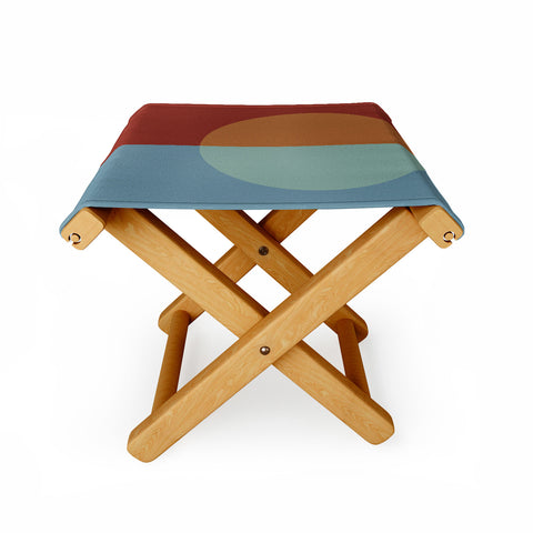 Colour Poems Color Block Abstract X Folding Stool