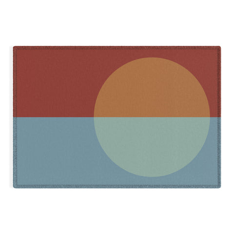Colour Poems Color Block Abstract X Outdoor Rug
