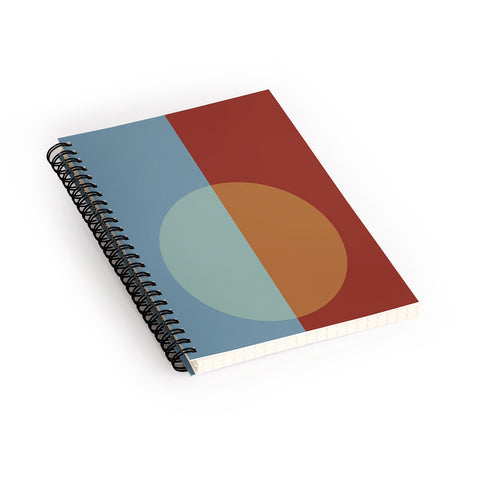 Colour Poems Color Block Abstract X Spiral Notebook