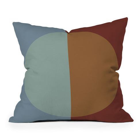 Colour Poems Color Block Abstract X Throw Pillow