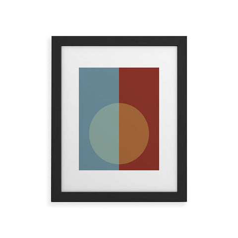 Colour Poems Color Block Abstract X Framed Art Print