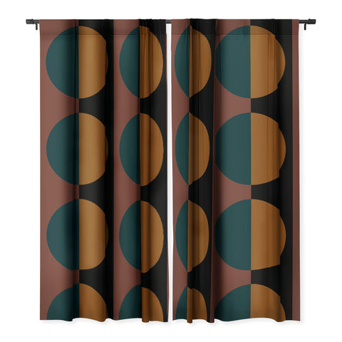 Colour Poems Color Block Abstract XI Blackout Window Curtain