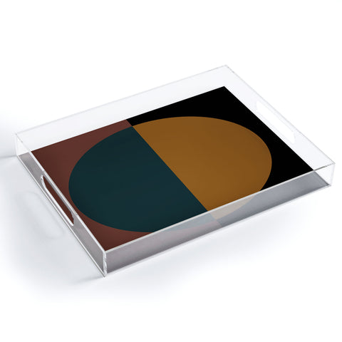 Colour Poems Color Block Abstract XI Acrylic Tray