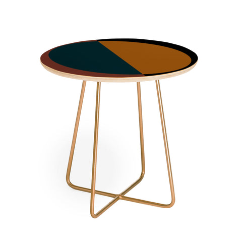 Colour Poems Color Block Abstract XI Round Side Table