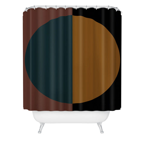 Colour Poems Color Block Abstract XI Shower Curtain