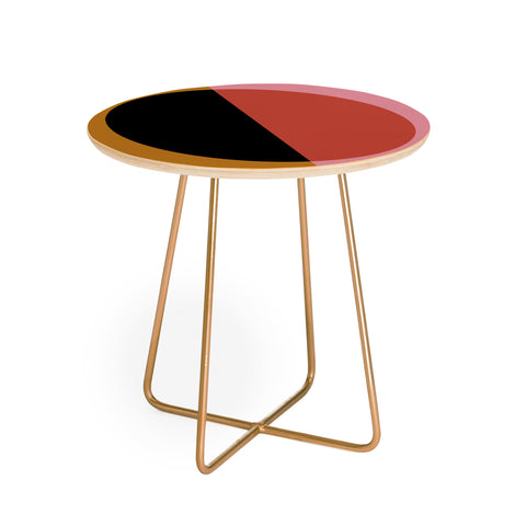 Colour Poems Color Block Abstract XII Round Side Table