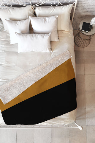 Colour Poems Color Block Abstract XII Fleece Throw Blanket