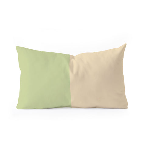 Colour Poems Color Block Abstract XIV Oblong Throw Pillow