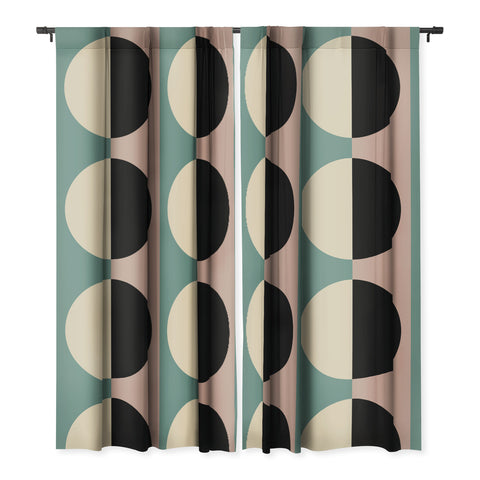 Colour Poems Color Block Abstract XIX Blackout Window Curtain