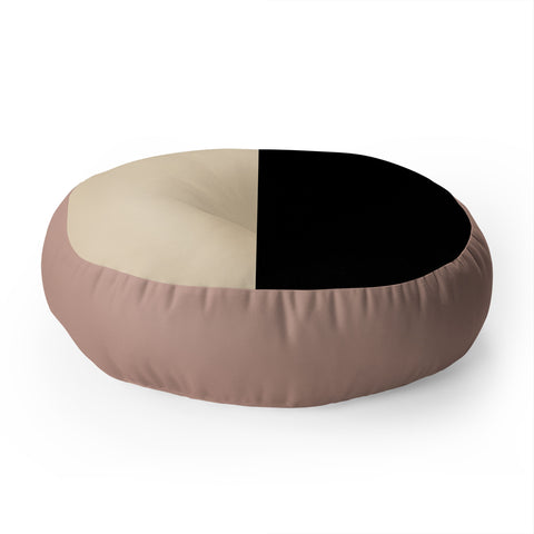 Colour Poems Color Block Abstract XIX Floor Pillow Round