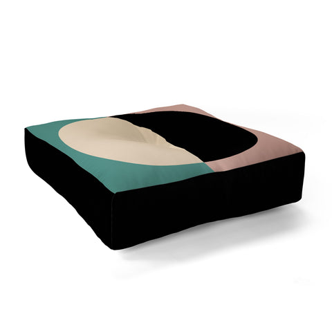Colour Poems Color Block Abstract XIX Floor Pillow Square