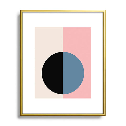 Colour Poems Color Block Abstract XVI Metal Framed Art Print