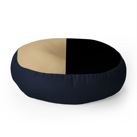 Colour Poems Color Block Abstract XVII Floor Pillow Round