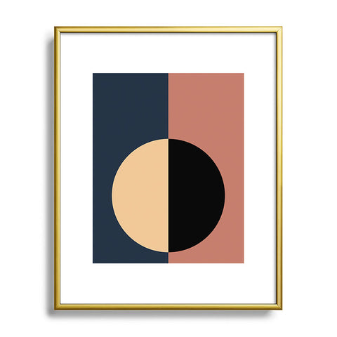 Colour Poems Color Block Abstract XVII Metal Framed Art Print
