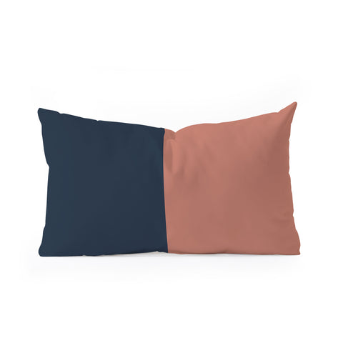 Colour Poems Color Block Abstract XVII Oblong Throw Pillow