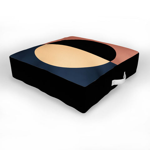 Colour Poems Color Block Abstract XVII Outdoor Floor Cushion