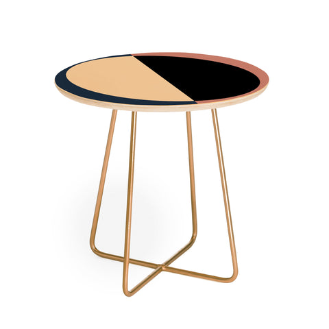Colour Poems Color Block Abstract XVII Round Side Table
