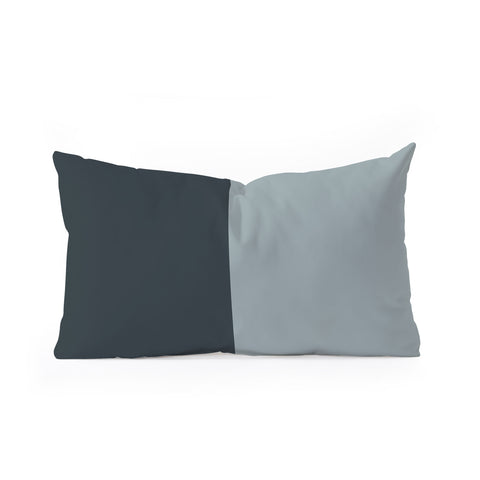 Colour Poems Color Block Abstract XX Oblong Throw Pillow