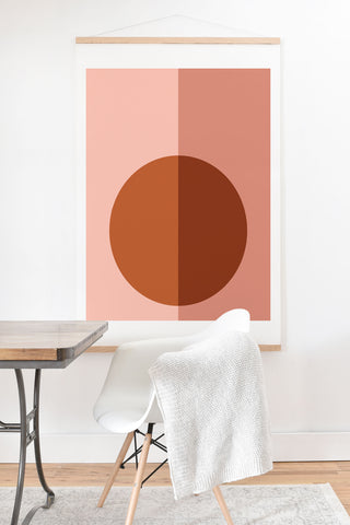 Colour Poems Color Block Abstract XXI Art Print And Hanger