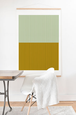 Colour Poems Color Block Lines XXI Art Print And Hanger