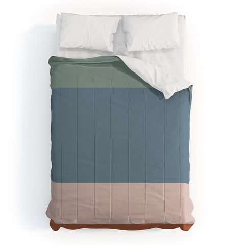Colour Poems Contemporary Color Block Comforter