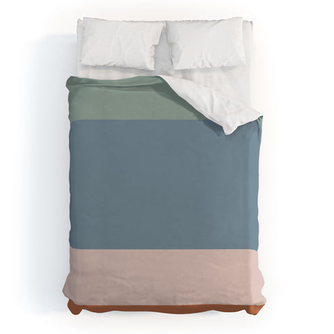 Colour Poems Contemporary Color Block Duvet Cover