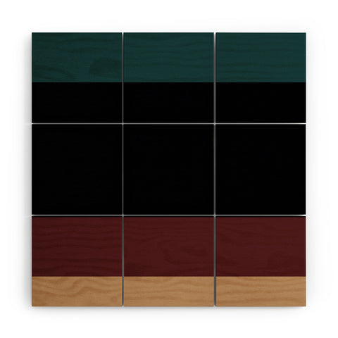 Colour Poems Contemporary Color Block II Wood Wall Mural