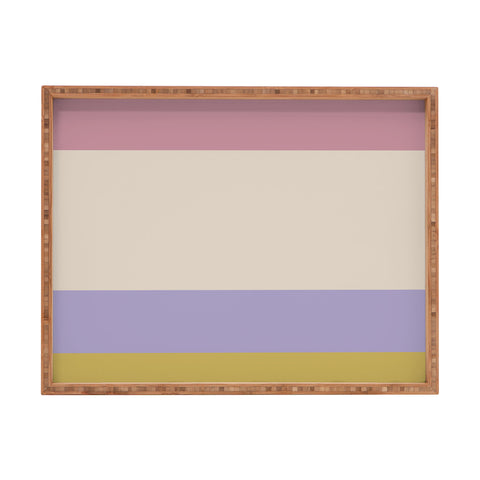 Colour Poems Contemporary Color Block III Rectangular Tray