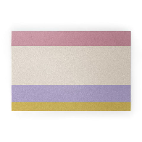 Colour Poems Contemporary Color Block III Welcome Mat