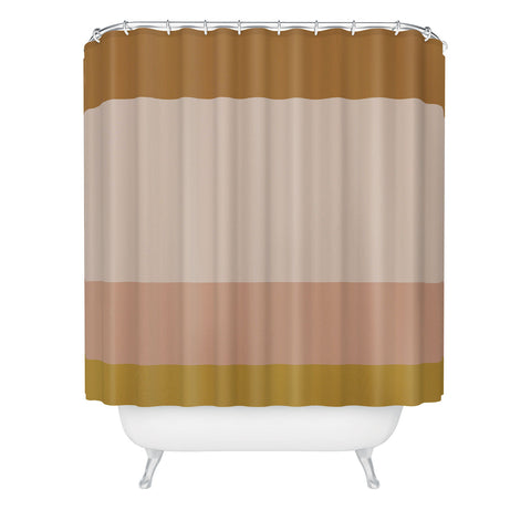 Colour Poems Contemporary Color Block IV Shower Curtain