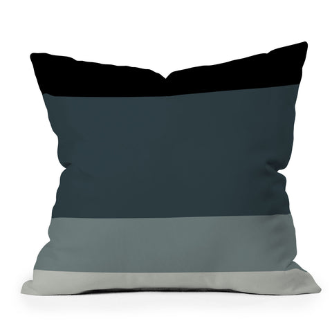 Colour Poems Contemporary Color Block VI Throw Pillow