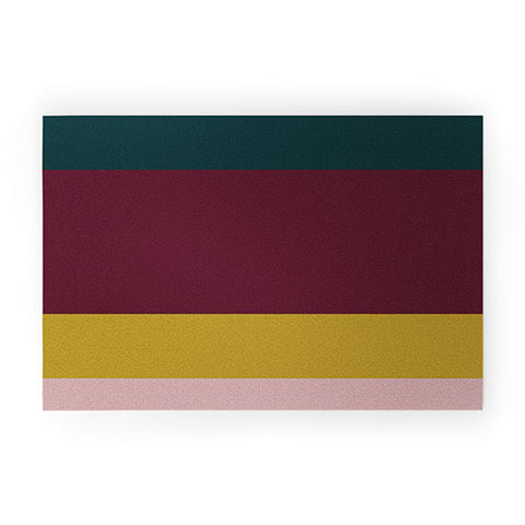 Colour Poems Contemporary Color Block VII Welcome Mat