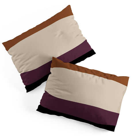 Colour Poems Contemporary Color Block VIII Pillow Shams