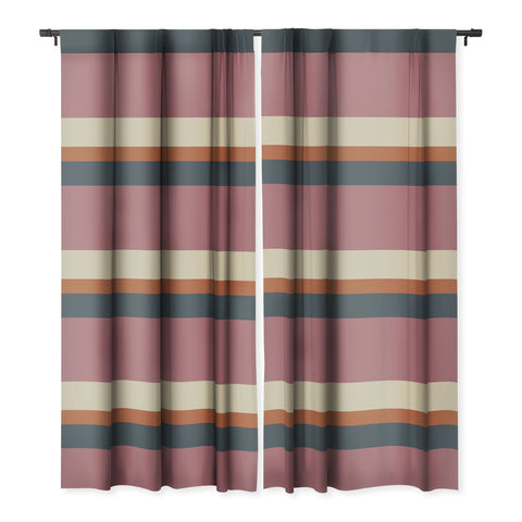 Colour Poems Contemporary Color Block XII Blackout Window Curtain