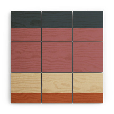 Colour Poems Contemporary Color Block XII Wood Wall Mural