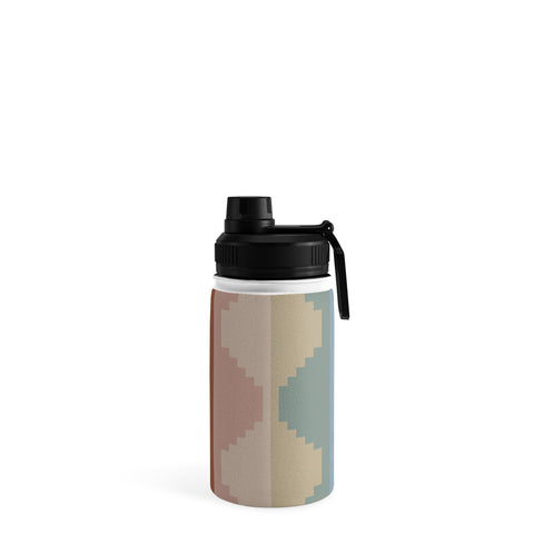 Colour Poems Geometric Aztec Pyramid Pattern Water Bottle