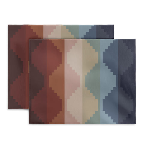 Colour Poems Geometric Aztec Pyramid Pattern Placemat