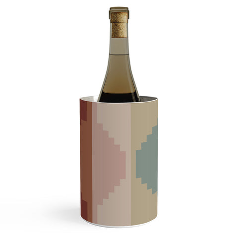Colour Poems Geometric Aztec Pyramid Pattern Wine Chiller