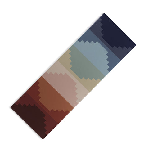 Colour Poems Geometric Aztec Pyramid Pattern Yoga Mat