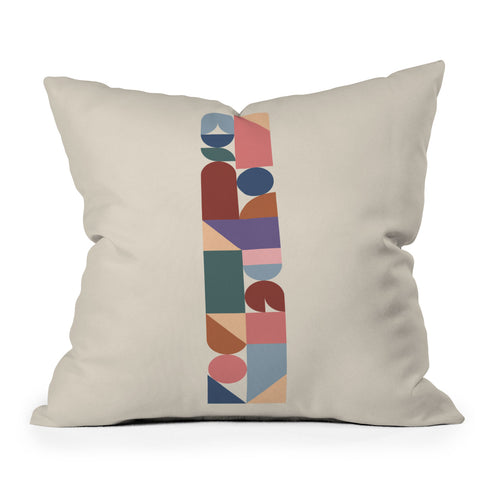 Colour Poems Geometric Balance Throw Pillow