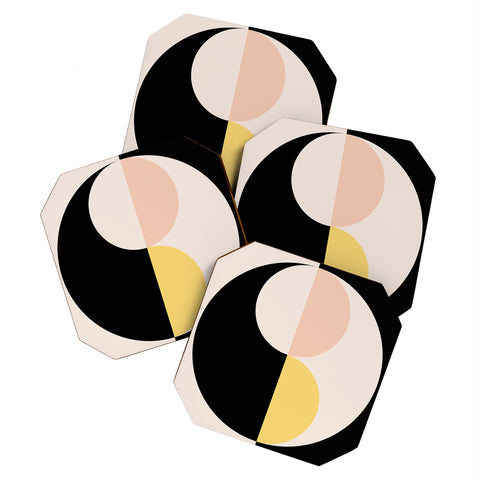 Colour Poems Geometric Circles Abstract II Coaster Set