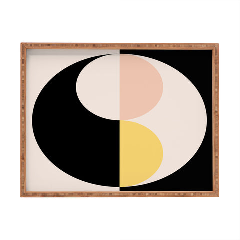 Colour Poems Geometric Circles Abstract II Rectangular Tray