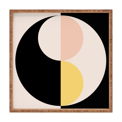 Colour Poems Geometric Circles Abstract II Square Tray
