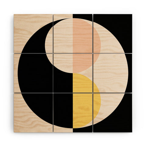 Colour Poems Geometric Circles Abstract II Wood Wall Mural