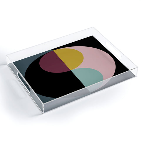 Colour Poems Geometric Circles Abstract Acrylic Tray
