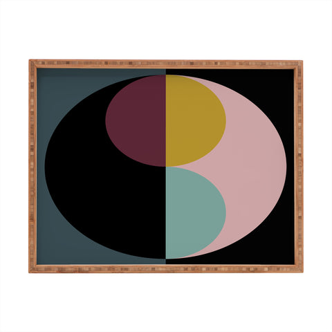 Colour Poems Geometric Circles Abstract Rectangular Tray