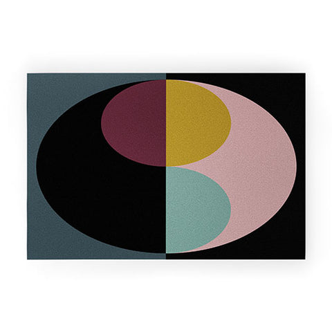 Colour Poems Geometric Circles Abstract Welcome Mat