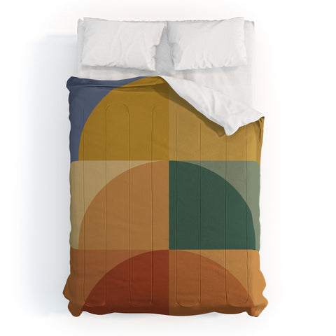 Colour Poems Geometric Color Block III Comforter