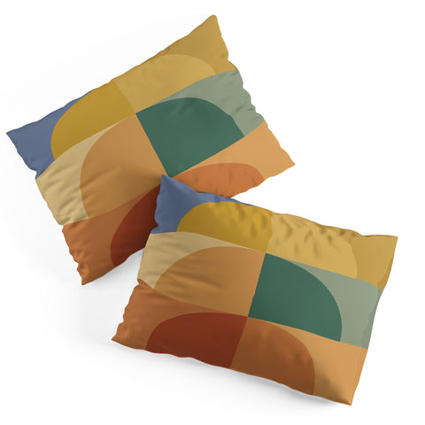 Colour Poems Geometric Color Block III Pillow Shams