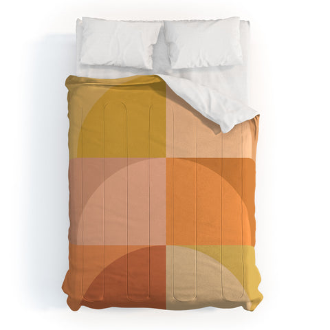 Colour Poems Geometric Color Block V Comforter